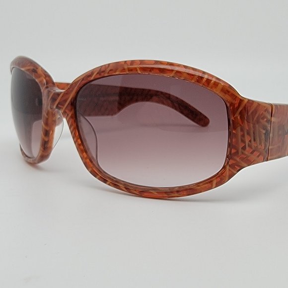 Sama PS-P Amber Mesh Frame Brown Gradient Lens Sunglasses Japan 56-17-120 main image 9